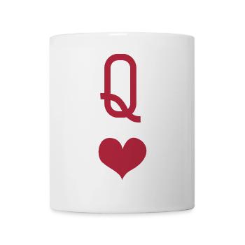 QUEEN OF HEARTS HERZKÖNIGIN ALICE IM WUNDERLAND - Tasse - Weiß - Vorne
