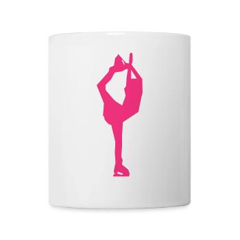 Eiskunstlauf - Tasse - Weiß - Vorne