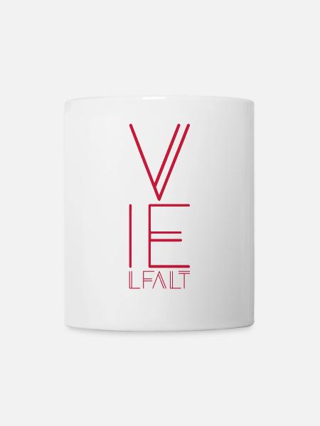 vielfalt abstrakt - Tasse - Weiß