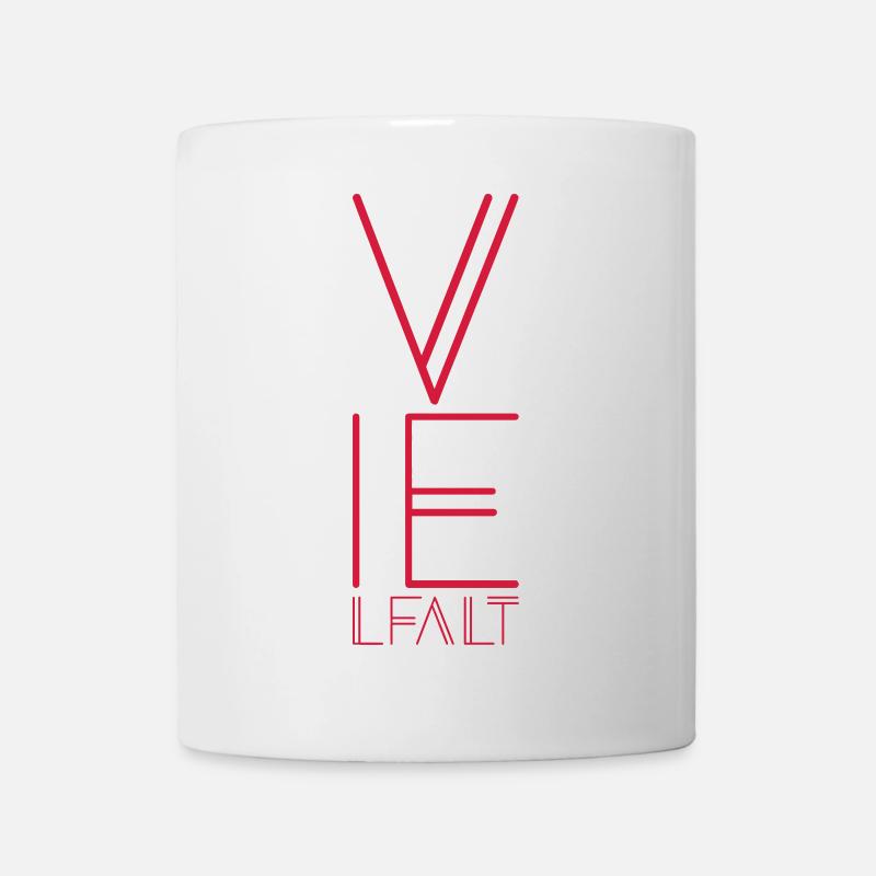 vielfalt abstrakt - Tasse - Weiß