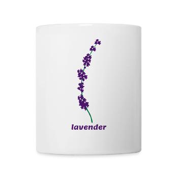 lavande - Mug blanc - blanc - Devant