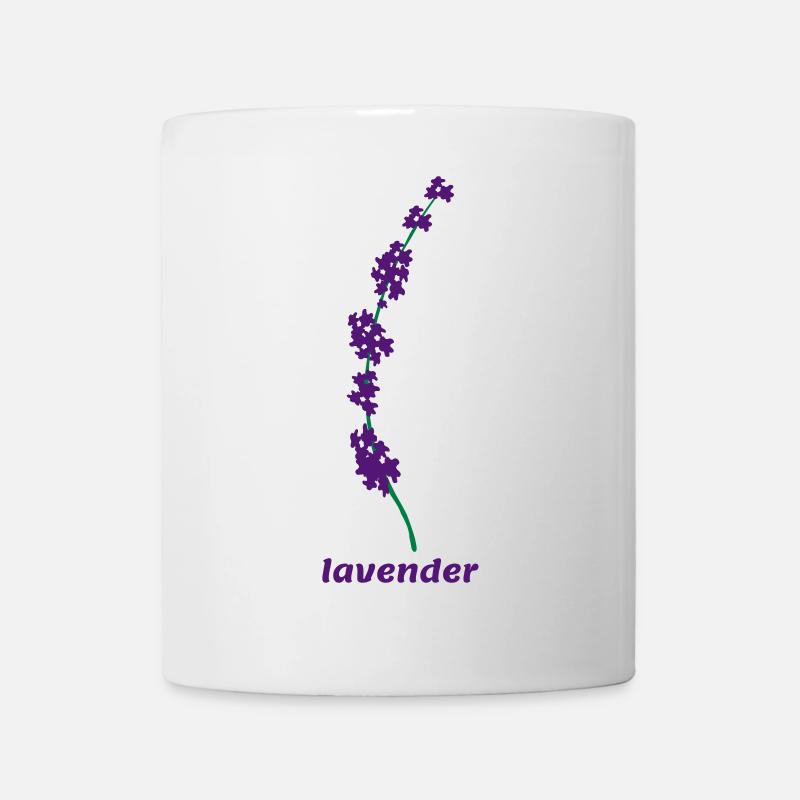 lavande - Mug blanc - blanc
