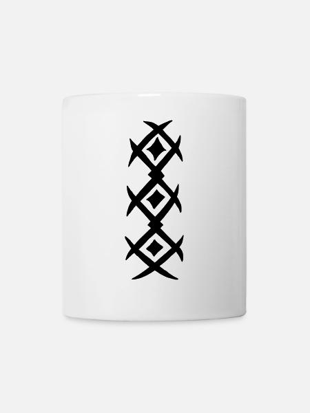 Tatouage de chemise - Mug blanc - blanc