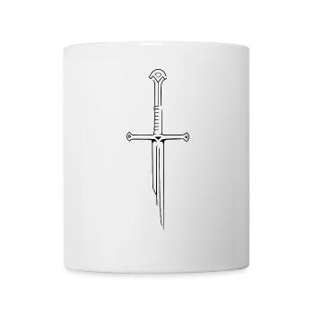 Schwert - Tasse - Weiß - Vorne