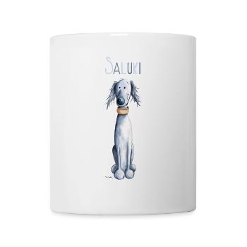 Lévrier persan - Saluki - Chien - Chiens - Mug blanc - blanc - Devant