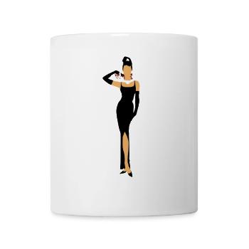 Diamantfrühstück mit Katze - Tasse - Weiß - Vorne