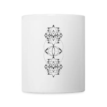 géométrie sacrée - Mug blanc - blanc - Devant