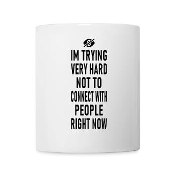 Social Sarcasm graphic - Mug - white - Front