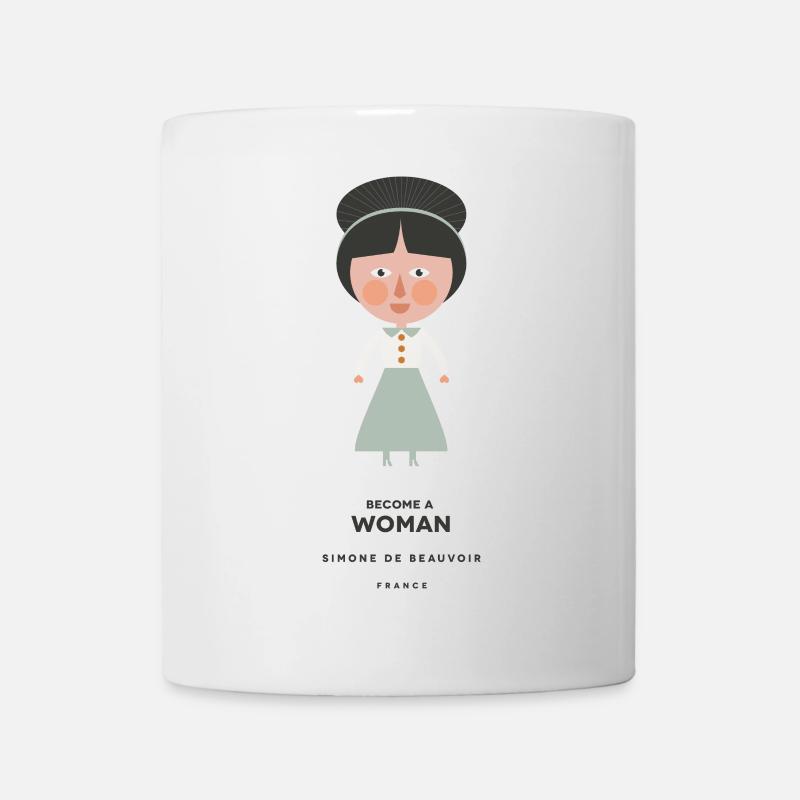 Simone De Beauvoir - Tasse - Weiß