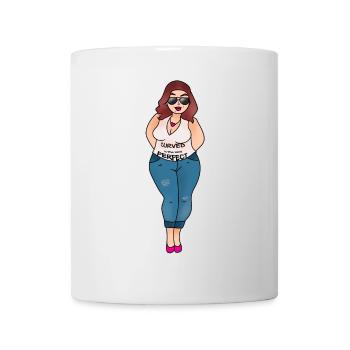 Curve is the new perfect - Mug - white - Front