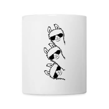 Freunde Lama Team - Tasse - Weiß - Vorne
