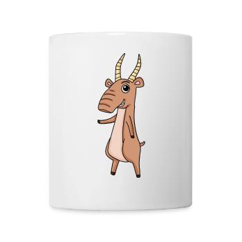 Saiga Saigaantilope Antilope - Tasse - Weiß - Vorne
