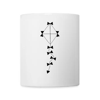 Drachen schwarz Herbst - Tasse - Weiß - Vorne