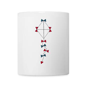 Drachen bunt Herbst - Tasse - Weiß - Vorne