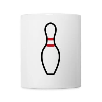 Épingle de bowling - Mug blanc - blanc - Devant