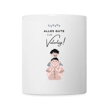 Cadeau Fête des Pères - Papa est le meilleur / Journée des hommes - Mug blanc - blanc - Devant