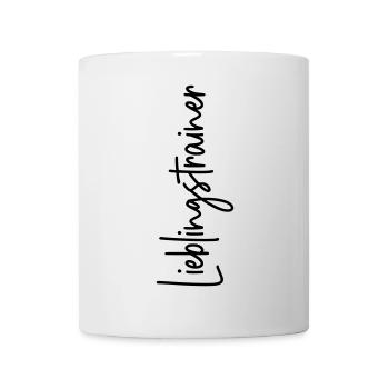 Lieblingstrainer - Tasse - Weiß - Vorne