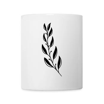 Branche de Magnolia - Mug blanc - blanc - Devant