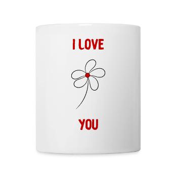 VALENTINE'S DAY. Bachelorette party. I LOVE YOU. I LOVE YOU. LOVE - Mug - white - Front