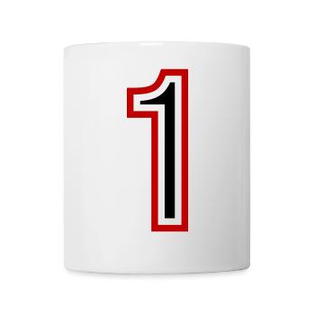 Justaucorps à 1 numéro d’année - Mug blanc - blanc - Devant
