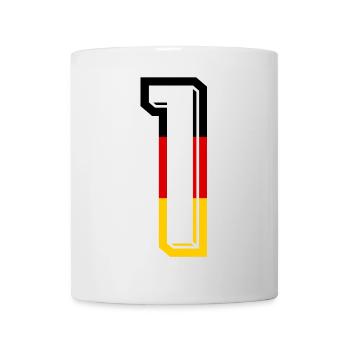 Nummer 1 Deutschland Trikot Zahl 1 Jahr - Tasse - Weiß - Vorne