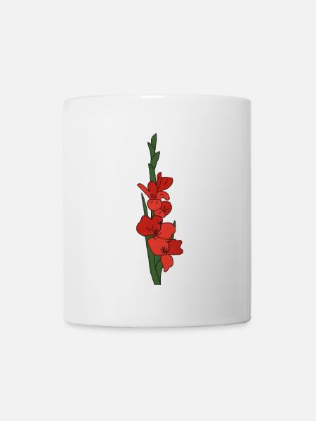 Gladiole - Tasse - Weiß