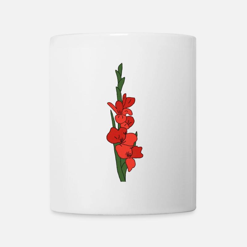 Gladiole - Tasse - Weiß