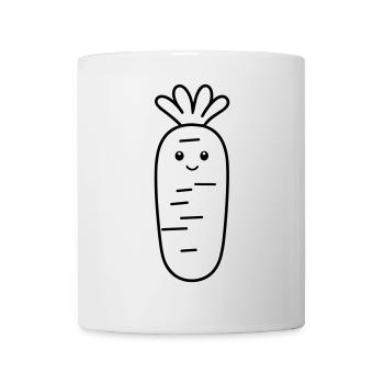 Carotte - Mug blanc - blanc - Devant