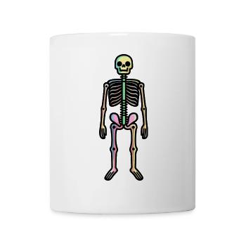 Skelett Comic Halloween - Tasse - Weiß - Vorne