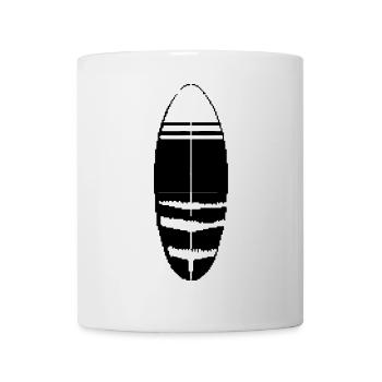 Planche de surf Pixel - Mug blanc - blanc - Devant