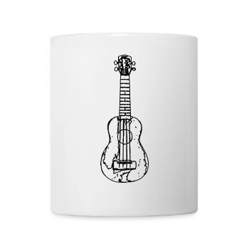 Ukulele Skizze - Tasse - Weiß - Vorne