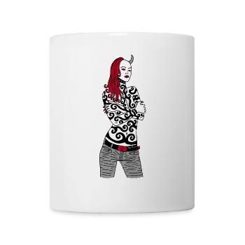 Femme démon - Mug blanc - blanc - Devant