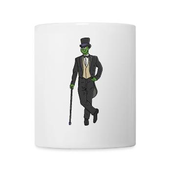 Alien in a suit - Mug - white - Front