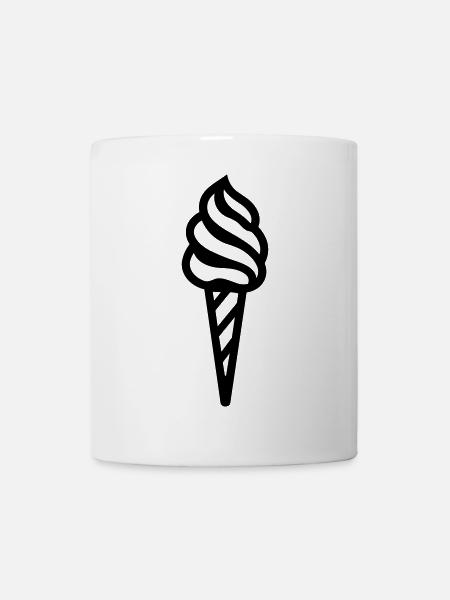 Eis - Tasse - Weiß