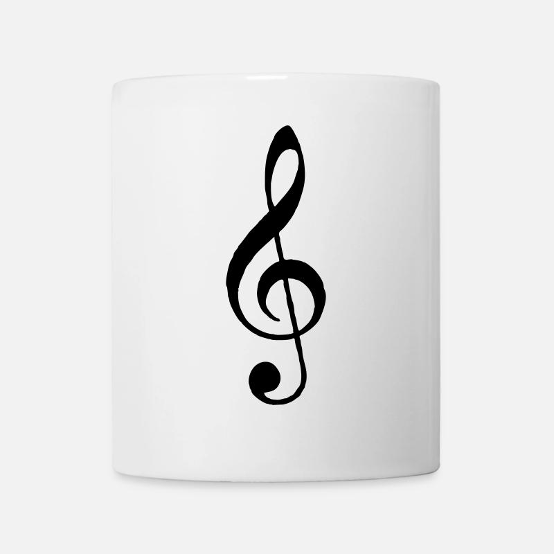 Violinschluessel - Tasse - Weiß