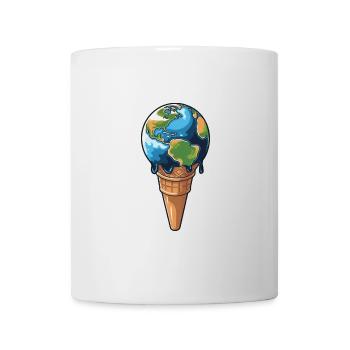 The earth is melting - Mug - white - Front