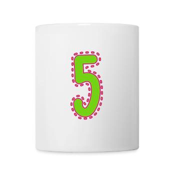 5. 5 YEARS. 5th ANNIVERSARY. 5 YEAR ANNIVERSARY - Mug - white - Front