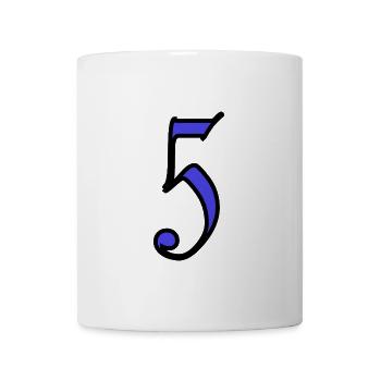 5. 5 YEARS. 5th ANNIVERSARY. 5 YEAR ANNIVERSARY - Mug - white - Front