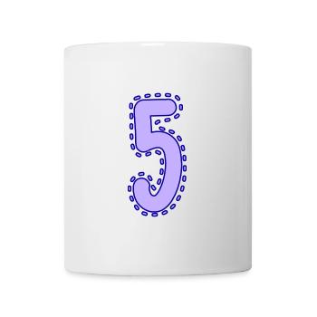 5. 5 YEARS. 5th ANNIVERSARY. 5 YEAR ANNIVERSARY - Mug - white - Front