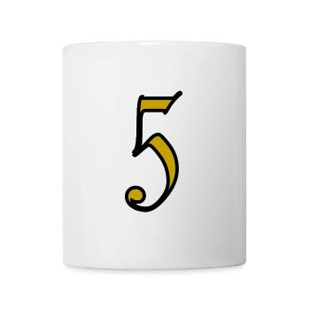 5. 5 YEARS. 5th ANNIVERSARY. 5 YEAR ANNIVERSARY - Mug - white - Front