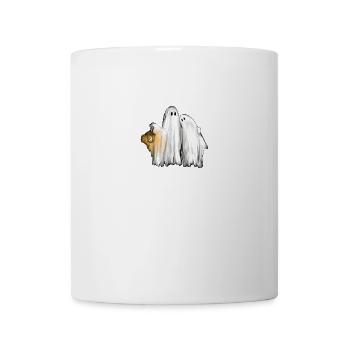 Spooky Season Ghosts Couple with Lantern - Mug - white - Front