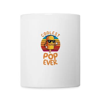 Coolest Pop Ever Fun Popsicle Dad - Tasse - Weiß - Vorne