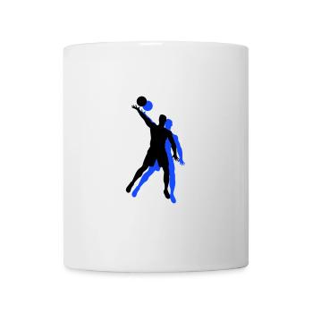 Volleyball Spieler Symbol - Tasse - Weiß - Vorne