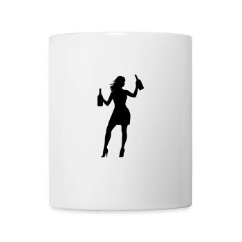 Frau Spass Icon - Tasse - Weiß - Vorne