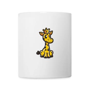 Couronne de bande dessinée girafe - Mug blanc - blanc - Devant
