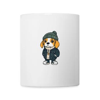 Beagle Chien Hiver - Mug blanc - blanc - Devant