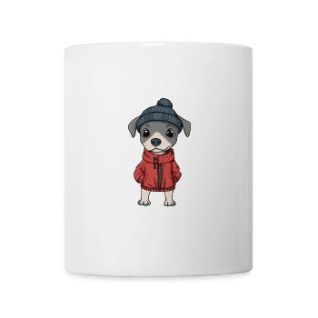 Whippet Hund Winter - Tasse - Weiß - Vorne