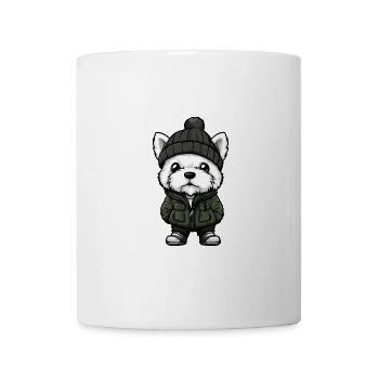 West Highland Terrier Dog Winter - Mug - white - Front