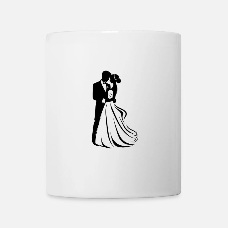 Brautpaar Braut Bräutigam - Tasse - Weiß