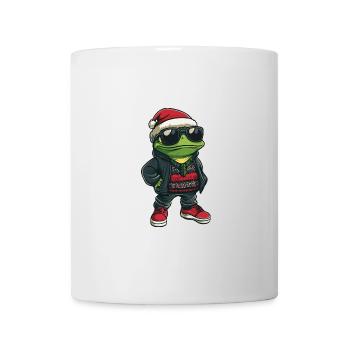 Frosch Weihnachten X-Mas - Tasse - Weiß - Vorne